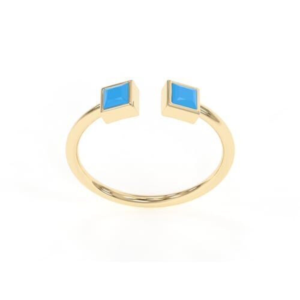 2340 Turquoise Rings, 18K Gold Rings Teen Girls That Don't Tarnish - Real